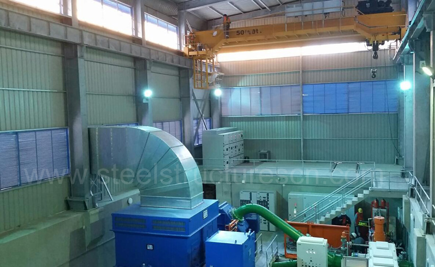 Проект стального строительства в Перу для ГЭС-3 с 50-тонным краном