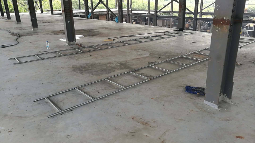 пол завода стальных каркасов