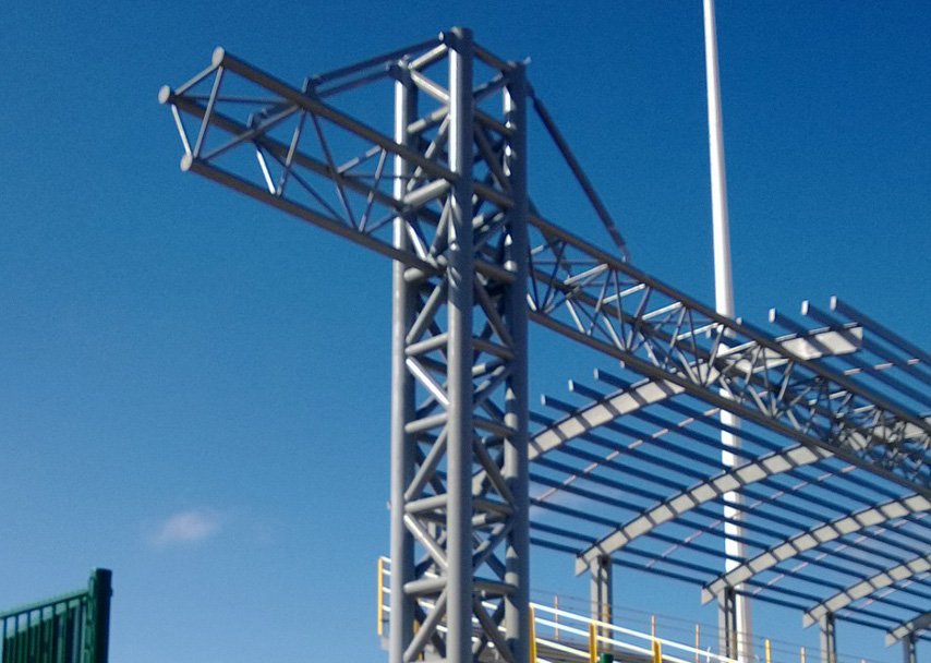 Стальная ферменная рама