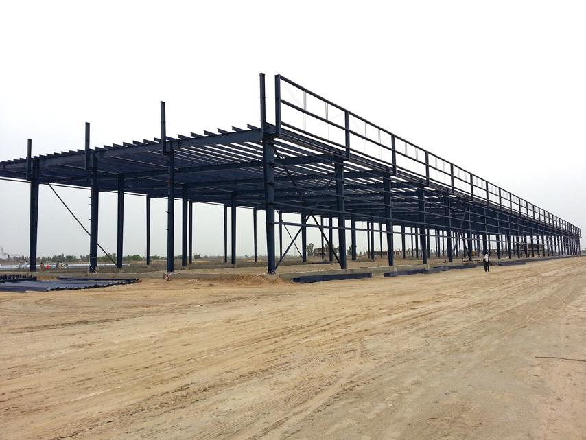 Стальной каркас промышленного здания