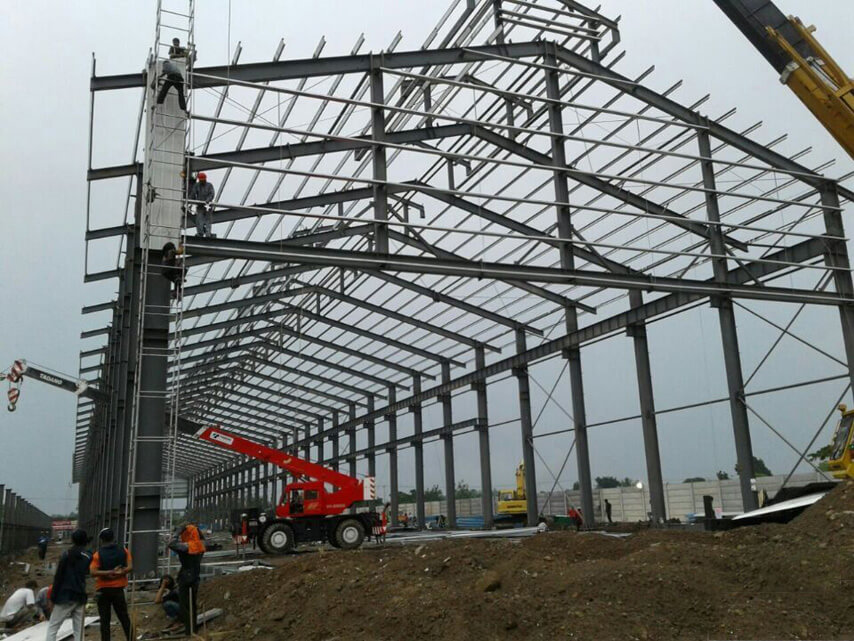 Стальной каркас цеха промышленной стали Индонезии