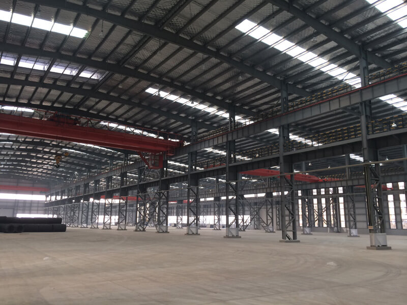 Промышленное здание завода по производству тяжелых сборных стальных конструкций