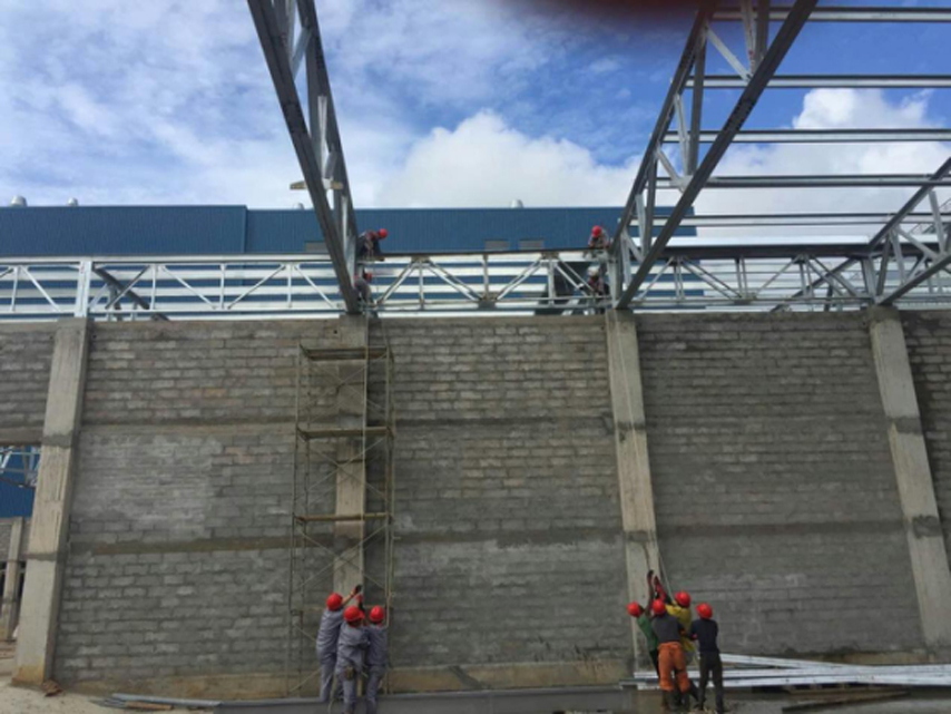 монтаж стальных ферм в Конго