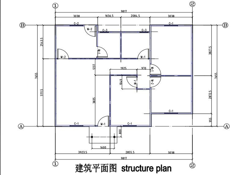 Недорогой стальной сборный дом
