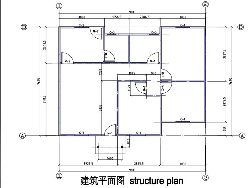 Недорогой стальной сборный дом