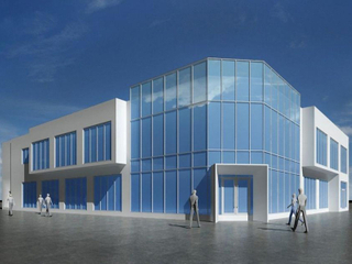 Сборное здание коммерческого выставочного выставочного зала