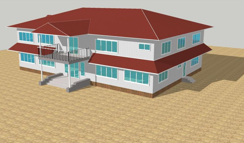 Проект офисного здания со стальной конструкцией