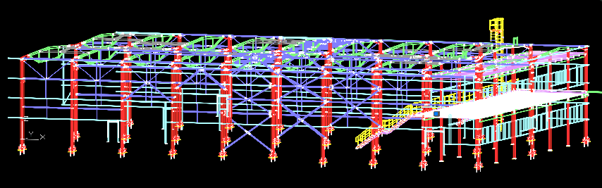 Конструкция стальной рамы