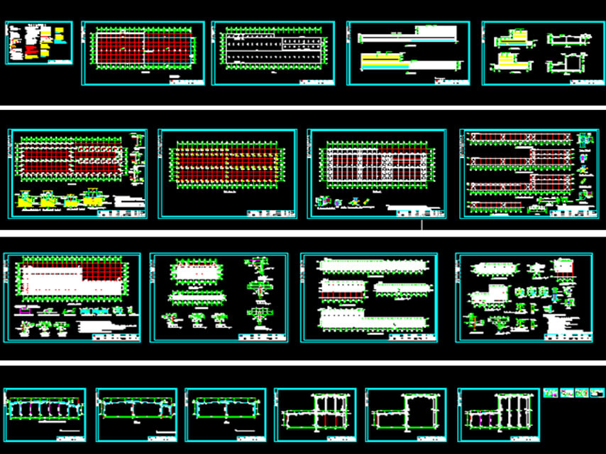 Чертеж проекта завода по производству металлоконструкций в Саудовской Аравии