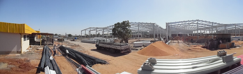 Стальной каркас складского здания