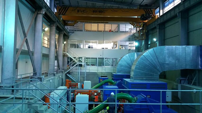 Внутри проекта стального строительства гидроэлектростанции в Перу