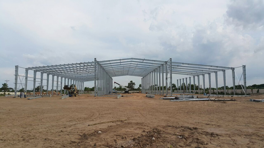 горячеоцинкованный стальной каркас здания сталелитейного цеха