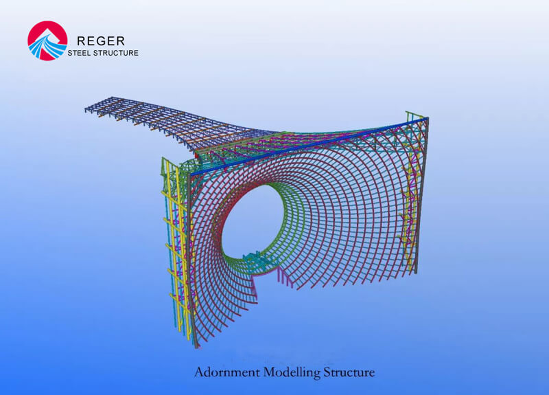 Моделирование украшений Стальная конструкция 3D-модель Tekla