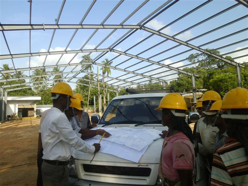 Строительство склада с металлическим каркасом