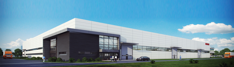 Чертеж проекта мастерской и офисного здания