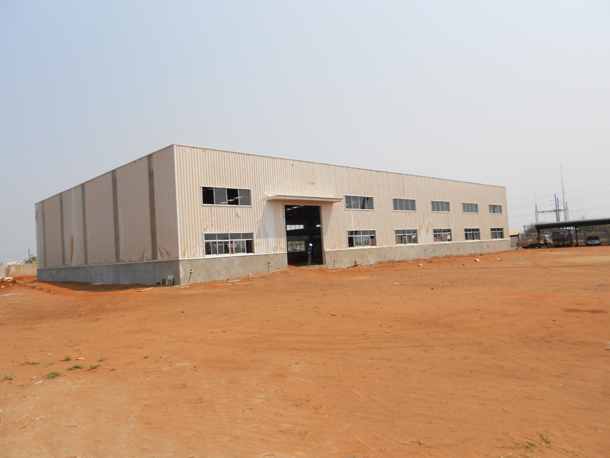 Проект в Мозамбике — цех по производству легкой стали с офисом