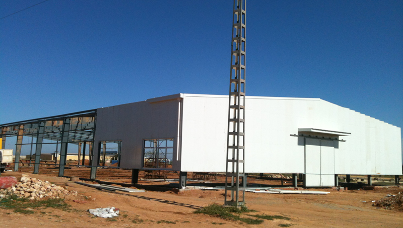 Здание склада для хранения гипса