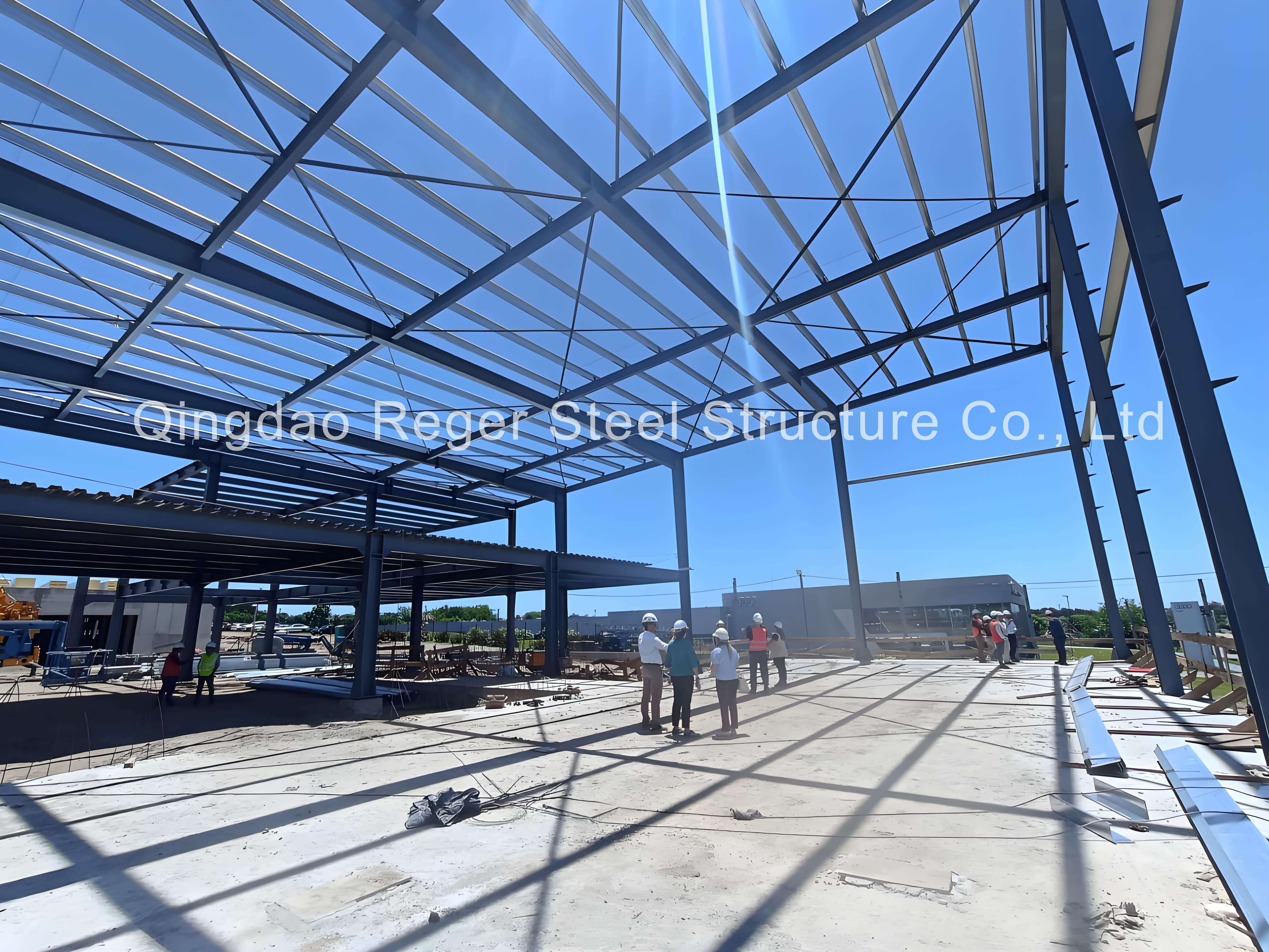 стальная каркасная конструкция с мезонином