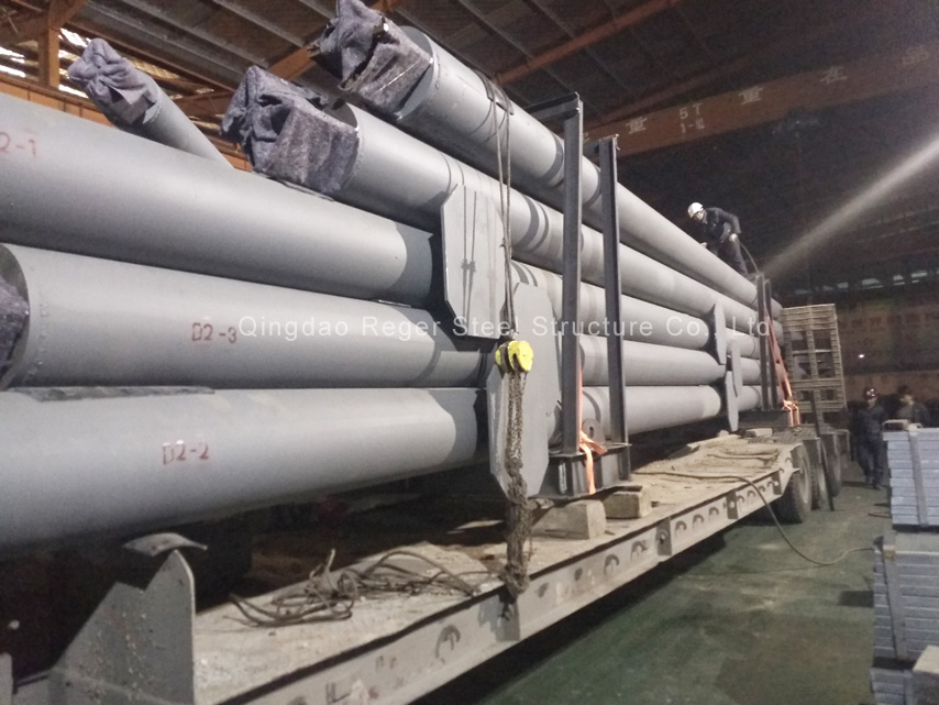 Доставка стальной пространственной рамы