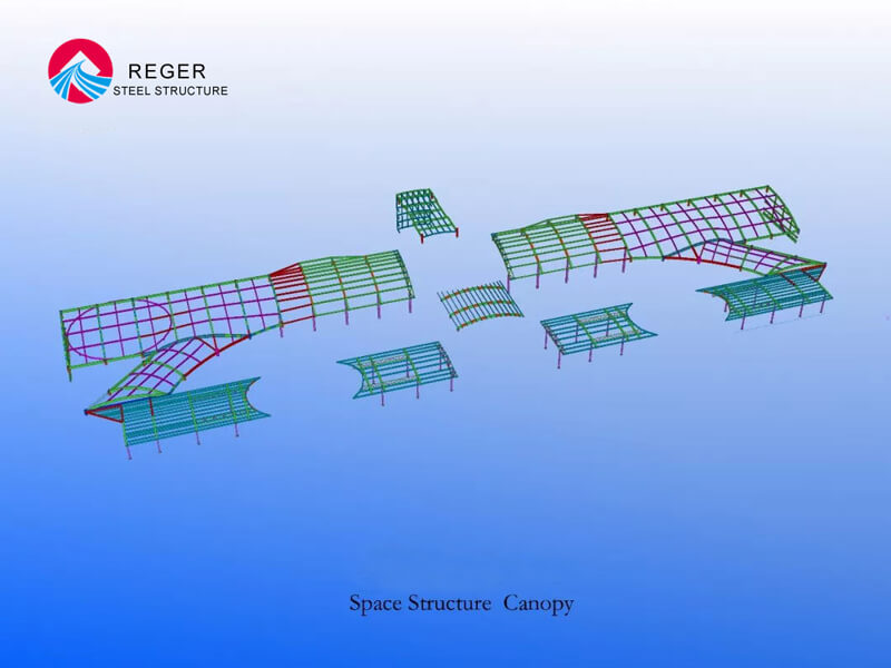 Навес космической конструкции