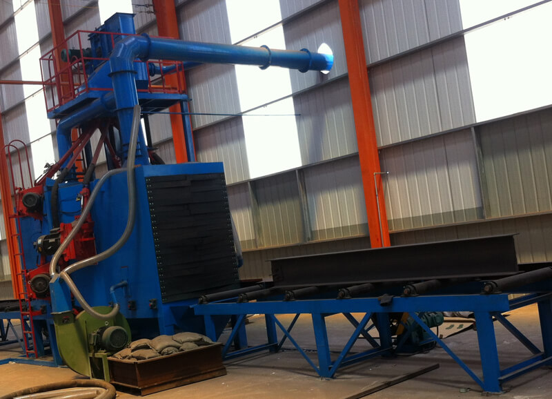 Дробеструйная очистка и удаление окалины — седьмой этап процедуры изготовления стальной конструкции