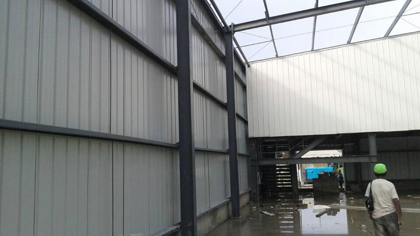 Сборный металлический склад