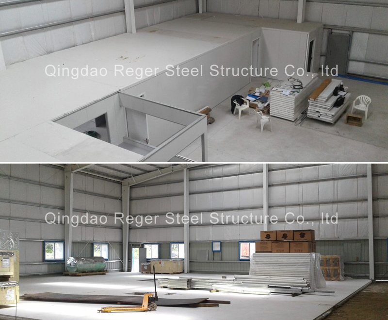 Стальное складское здание с портальной рамой