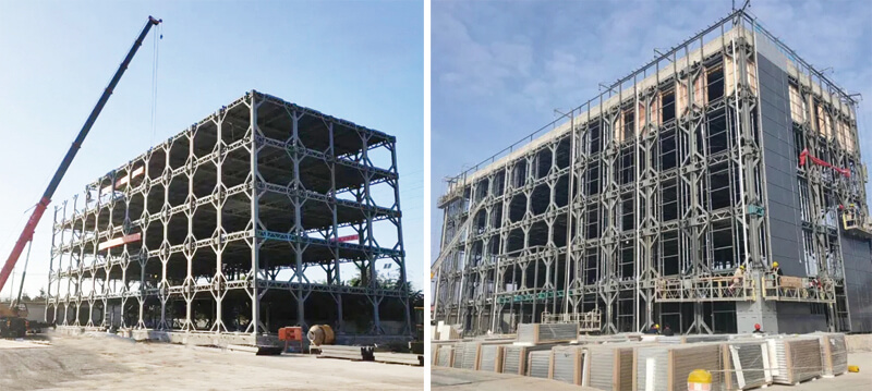 Стальной каркас офисного здания