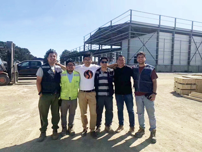 Монтаж проекта сталелитейного цеха в Чили