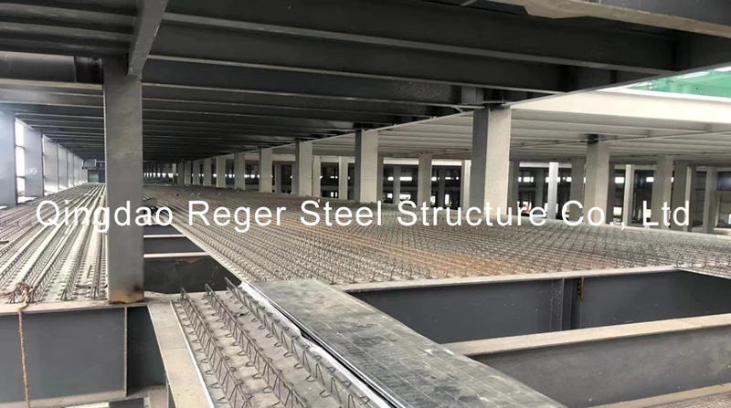 Заводское здание с многоэтажной стальной каркасной конструкцией (3)