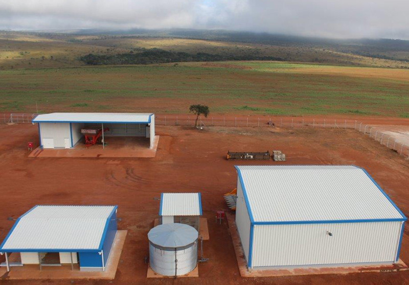 Стальная конструкция кукурузомельного завода