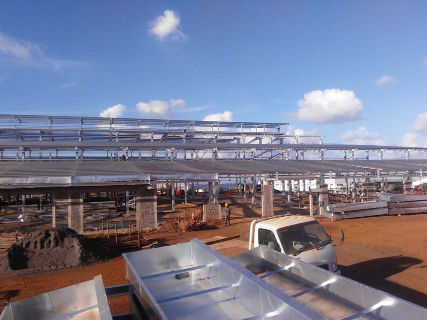 Сборное здание стального завода