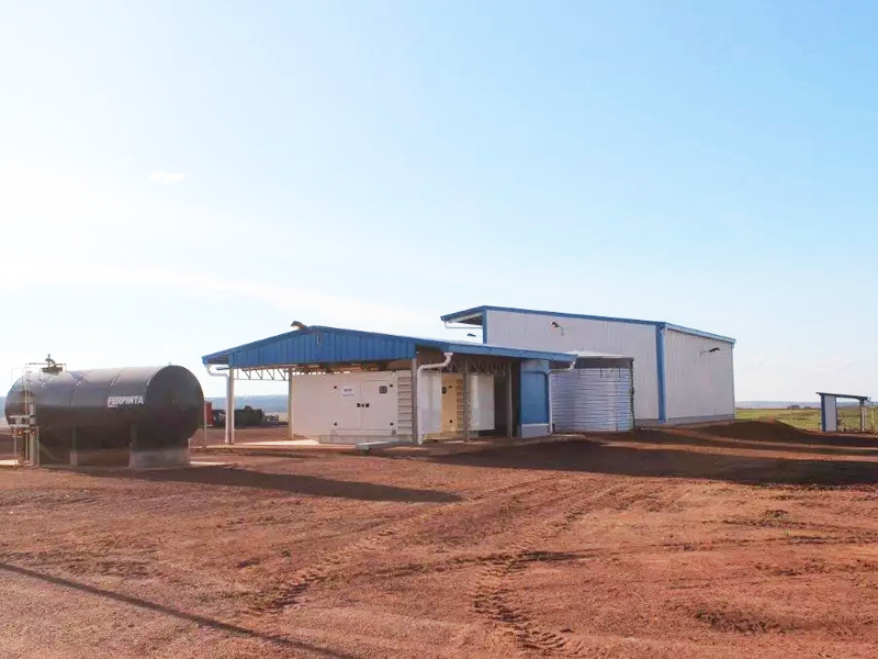 Стальная конструкция кукурузомельного завода