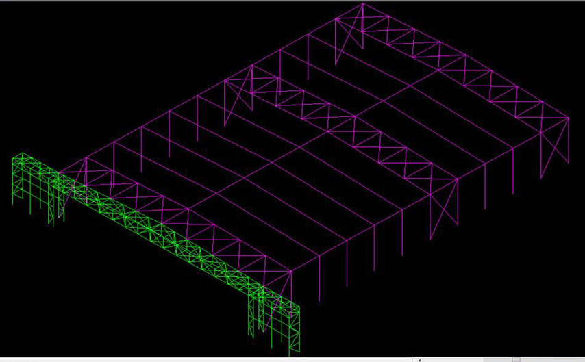 Структурный проект ангара для самолетов