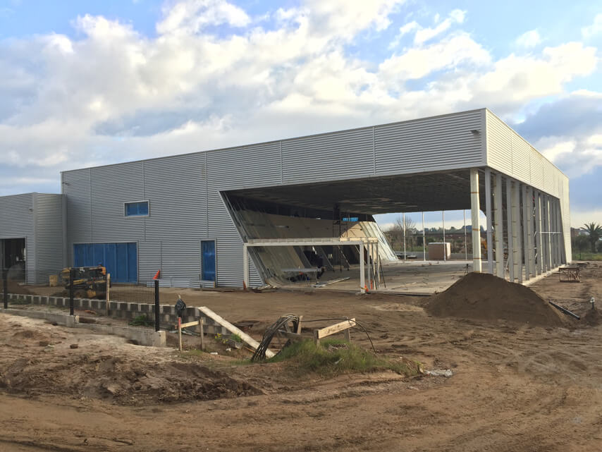 Строительство выставочного зала стальной конструкции