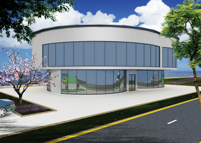 Выставочный зал стальных конструкций