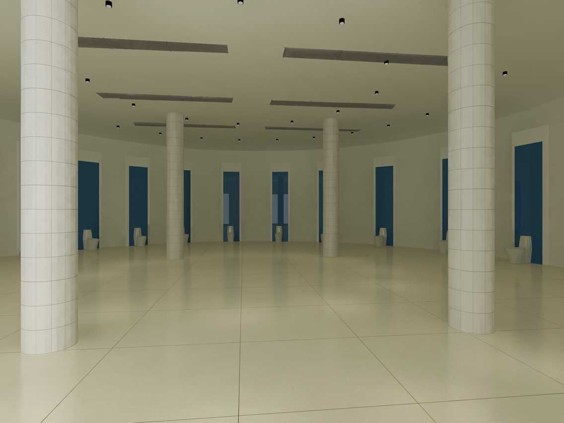 Выставочный зал стальных конструкций