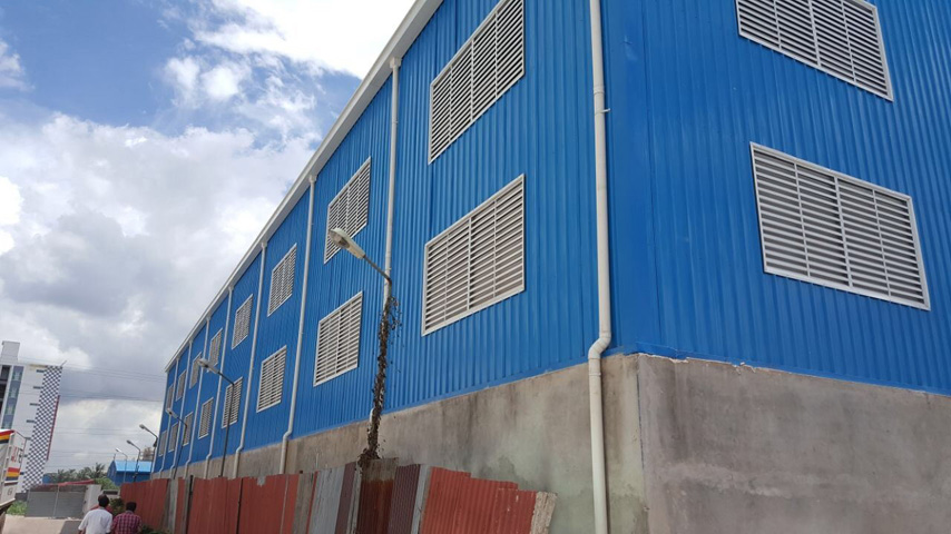 Складское здание из стальной конструкции