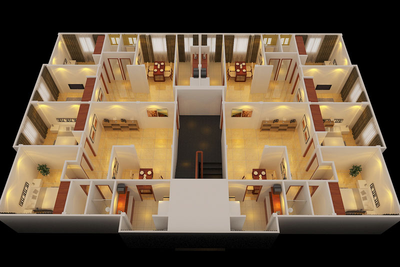 Сборный жилой дом со стальным каркасом