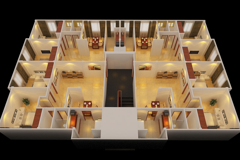 Сборный жилой дом со стальным каркасом